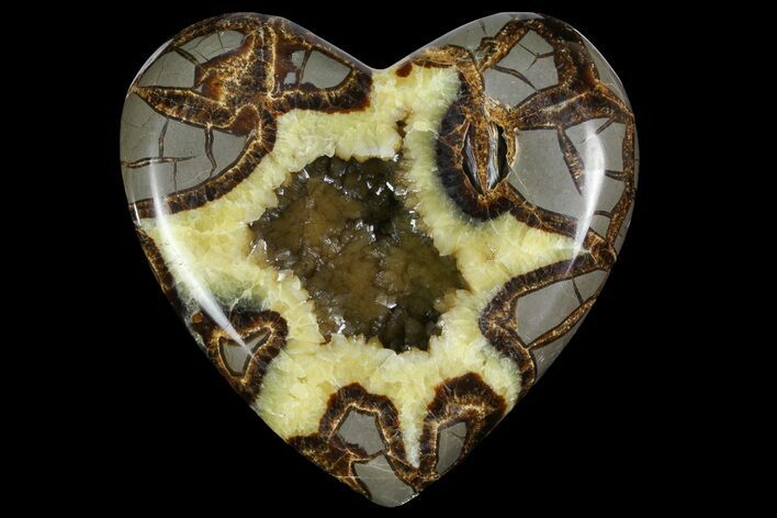 D Utah Septarian Heart - Beautiful Crystals #167865